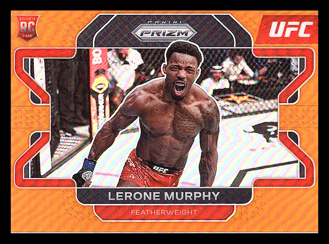 2022 Panini Prizm UFC #6 Lerone Murphy Orange Prizms /99 RC