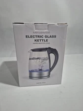 Electric Kettle Glass Cordless Kettle Fast Boil Auto Shut Off 1500W 1.8L