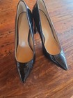 Banana Republic Black Patent Leather Block Heeled Pumps Sz 7.5 Worn Once — photo 1