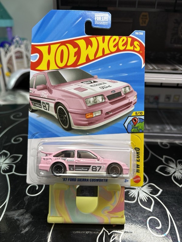 2026 Hot Wheels 87 Ford Sierra Cosworth HW Euro Pink 116/250