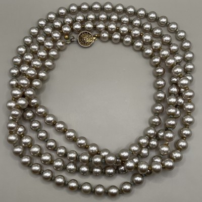 Miriam Haskell Women s Necklace Faux Pearls Hand Knotted 58 