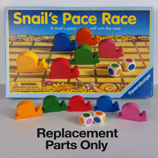 Ravensburger Snail  s Pace Race - Replacement Parts - Snails  Dice - You Choose