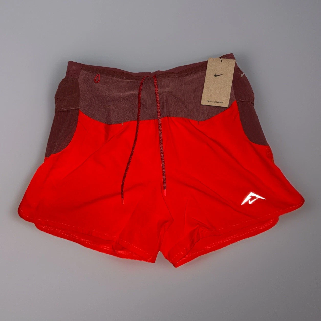 Nike Tail Shorts Athletic Second Sunrise ADV Brief Lined HJ3572 $80 Men's SMALL