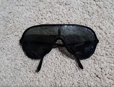 Vtge Ray Ban Bausch  Lomb Wings Black Nylon Aviator Sunglasses Made In France R