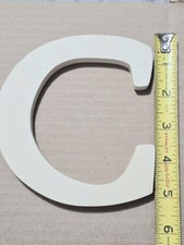 Alphabet Letter C Single Hang Or Stand White