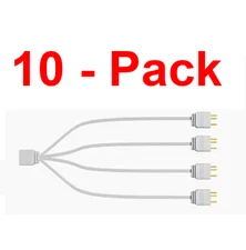 1 to 4 ARGB Splitter Cable White 12-Inch