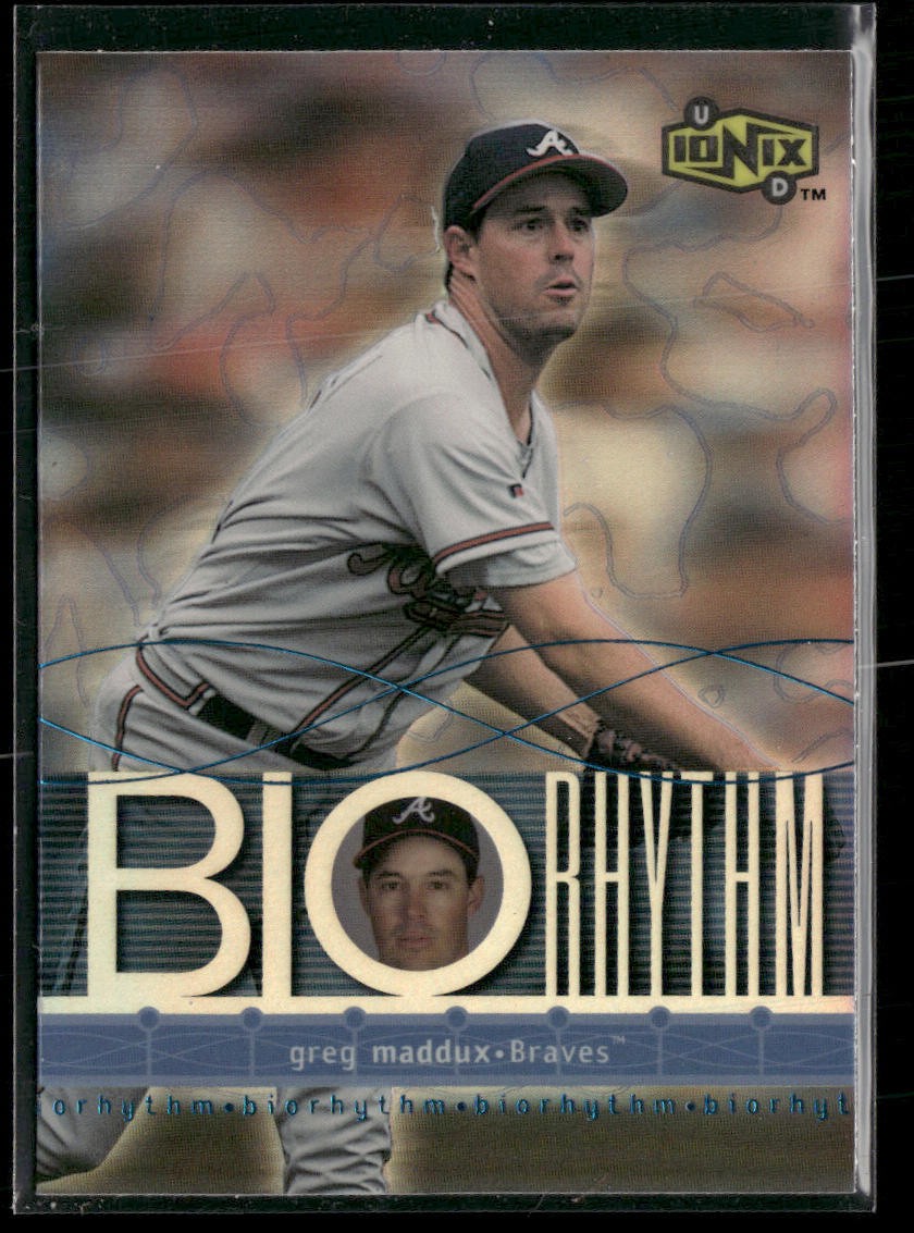 2000 UD Ionix #B12 Greg Maddux BIOrhythm