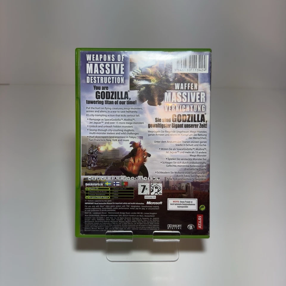 Godzilla Save The Earth Xbox Original Video Game Mint Disc - Image 3 of 4