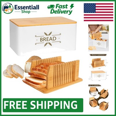 Space-Saving Bread Slicer Guide with Stylish Storage - Ideal for Homemade Bread