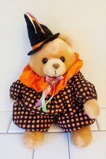 RUSS Halloween Witch Teddy Bear 10" BOO BEAR Plush Vintage 1980's