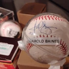 Harold Baines #3 Autographed Baseball with Chicago White Sox No hologram or COA