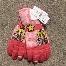 Princess Peach Super Mario Girls Winter Gloves Thinsulate Size L/XL 3M