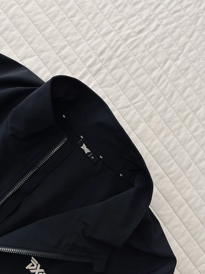 PXG Parsons Extreme Golf Black & White Full Zip Water Resistant Golf Jacket Med - Image 4 of 4