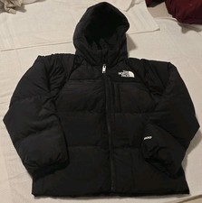 The North Face Boys Black 600 Down Hooded Puffer Jacket Full Zip