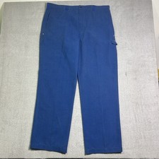 Vintage Workrite FR Work Pants Mens 40x32 Blue USA Made Nomex IIIA DuPont Kevlar