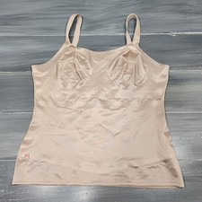 Ruby Ribbon Camisole Tank Top Size 42 Style 3022 Beige Smoothing Compression