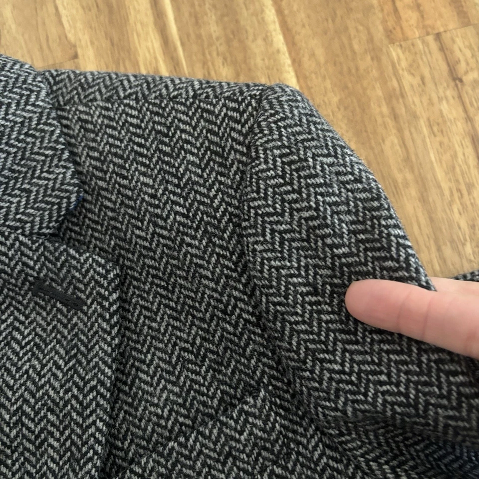 J CREW CREWCUTS LUDLOW JACKET WOOL BLEND HERRINGBONE BLAZER Sz 10 Preppy Holiday - Image 4 of 4