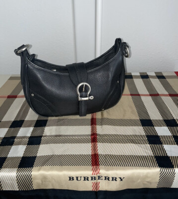 Burberry London Leather Stirrup Buckle Shoulder Bag | eBay