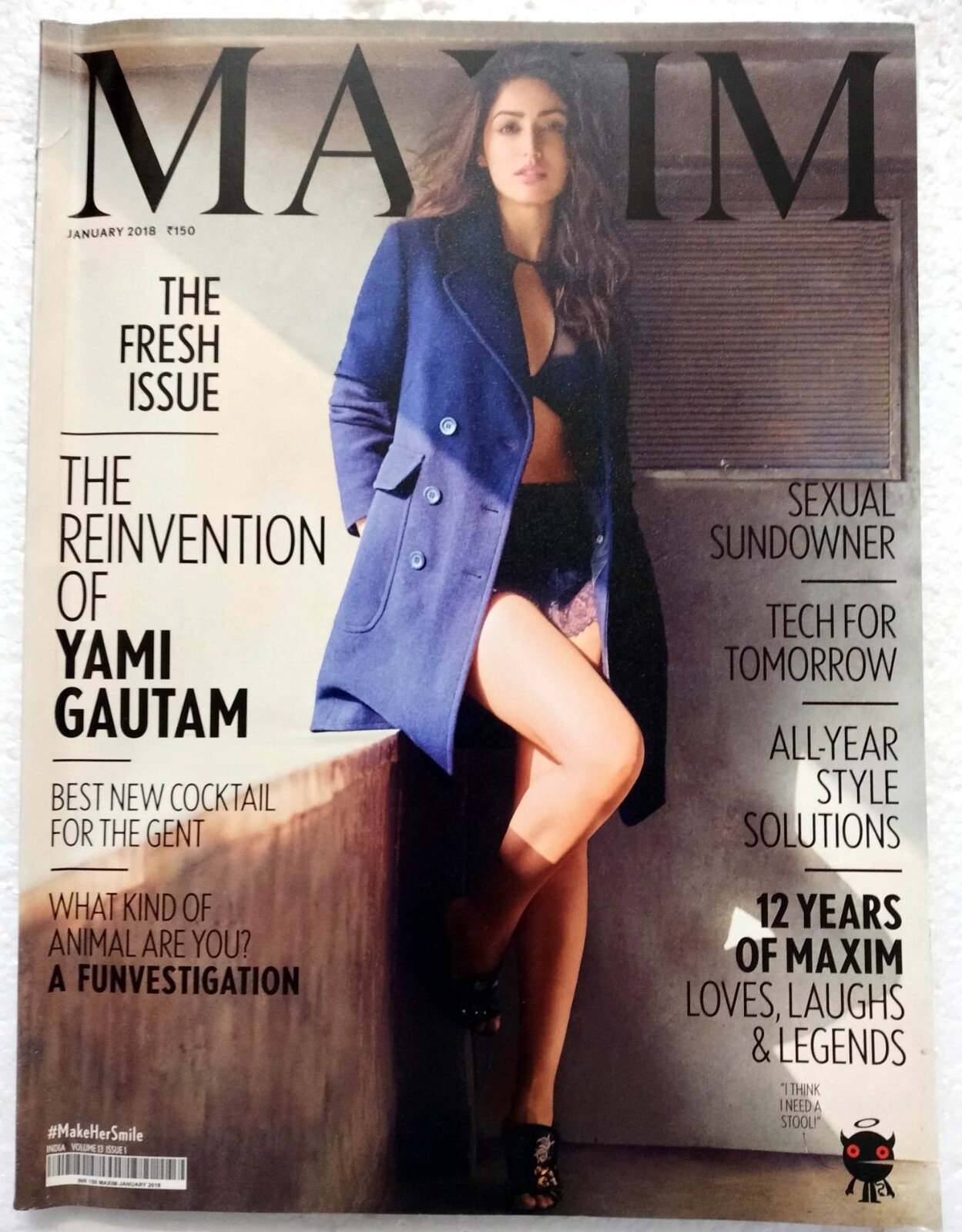MAXIM India January 2018 Yami Gautam The Rock Dwayne Johnson Hannah Ferguson