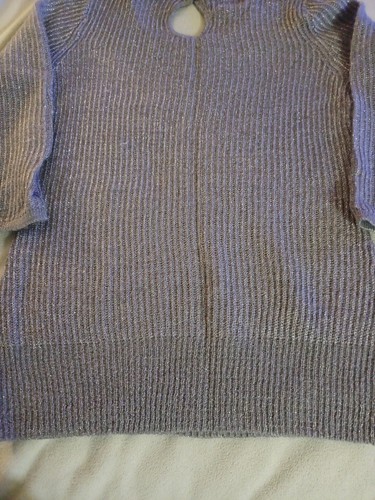 fenn wright manson womens wool blend silver metalic sweater size medium pullover - Picture 9 of 9