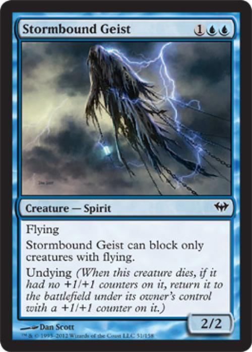 Stormbound Geist -Foil Light Play English MTG Dark Ascension