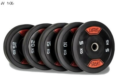 Rubber Weight Plates Set - 330LB