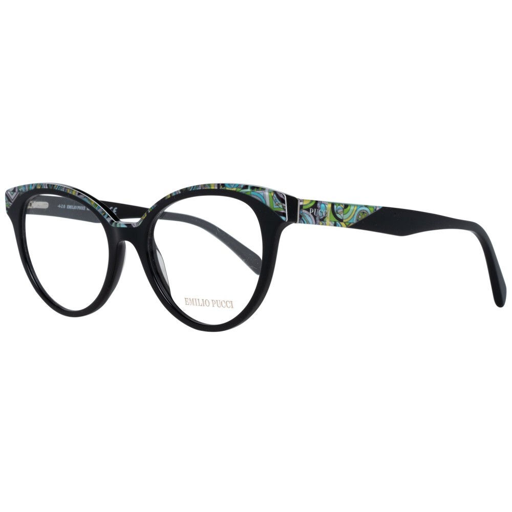 Emilio Pucci Black Metal & Plastic Glasses Women\'s (Frames) Emilio Pucci Black Metal & Plastic Glasses (Frames) – SEYMAYKA main image 2