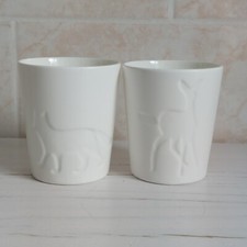 Ikea Vinter Winter 2016 Candle Holder X2 Deer Fox White Festive Christmas Xmas