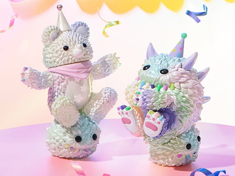 新品未開封 INSTINCTOY Muckey & Fluffy Party POPMART INSTINCTOY Muckey & Monster Fluffy Party Set Limited