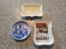 LOT OF THREE TRINKET TRAYS~BOOKBINDER'S, LENOX, DANISH SCENE