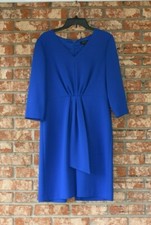 Tahari Blue 3/4 Length Sleeves Dress