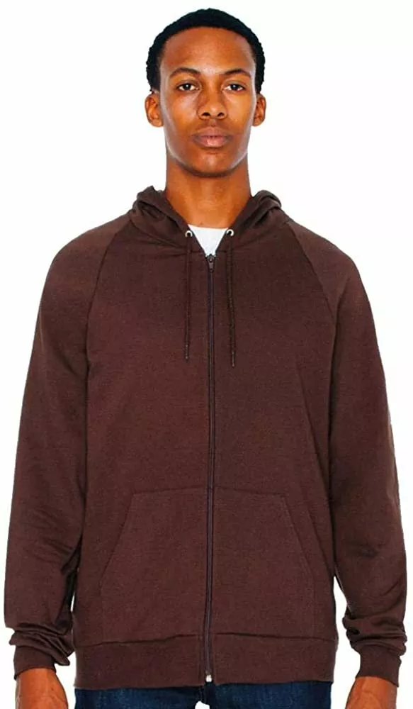 American apparel california fleece zip hoodie clearance