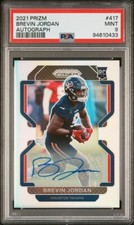 2021 Panini Prizm Rookie Autograph Silver Brevin Jordan Auto Texans Pop 1 PSA 9