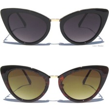 Cat Eye Frame Gradient Lens Sunglasses Vintage Style Retro Fashion Sunnies UV400