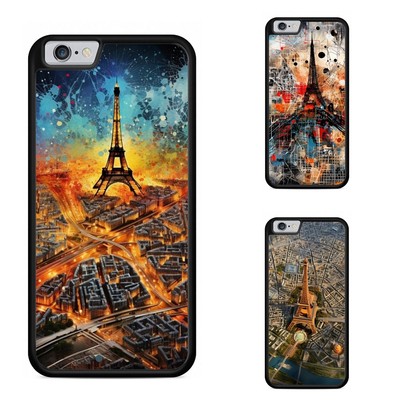TPU Phone Cover France Eiffel Tower Map For iPhone SE4 16e 14 15 16 Plus Pro Max