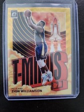 Zion Williamson 2021-22 Donruss Optic T-MINUS 3 2 1 Gold Wave SSP