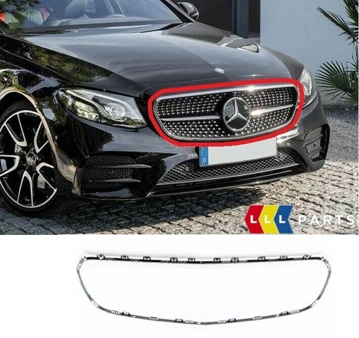 【新品】✨Mercedes-Benz バイザー ✨ NEW GENUINE MERCEDES-BENZ E-CLASS W213 FRONT CHROME GRILL SURROUND
