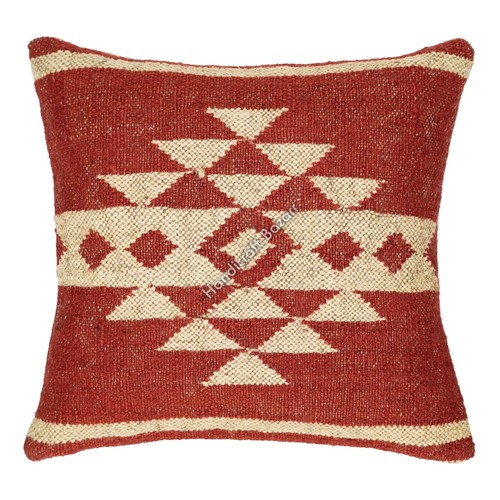 Taies d'oreiller tissées à la main Kilim Throw vintage laine jute housse de coussin décoration d'intérieur Sha - Photo 1/3