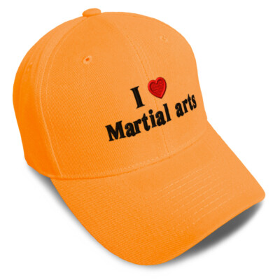 Baseball Cap I (Love) Martial Arts Red Heart Hobbies Lovers Martial Arts Lovers