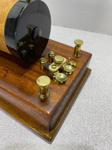 1910's Antique Ruhmkorff Induction Coil - Vintage Spark Gap, Used in Early Radio - Photo 5/10