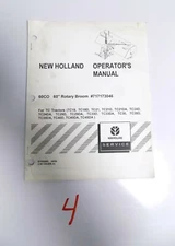 New Holland 60CO 60" Broom Operators Manual TC18 TC21 TC24 TC29 TC30 TC33 TC40 