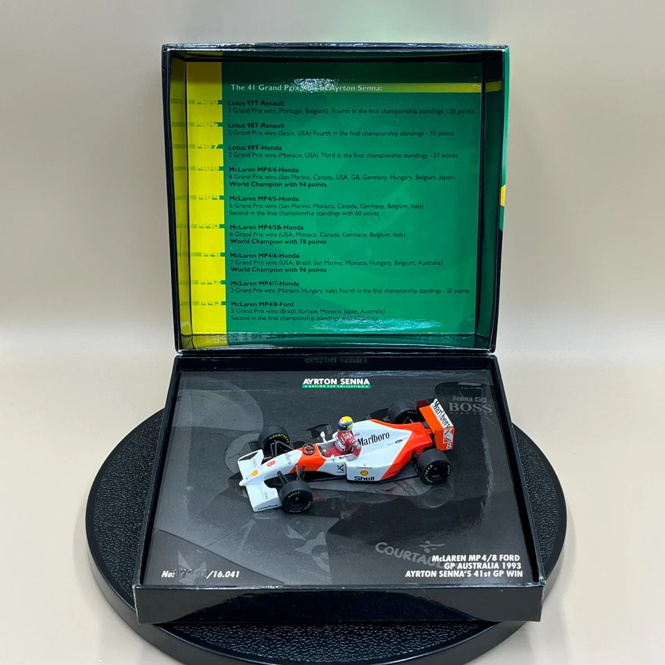 MINICHAMPS 1/43 McLaren MP4/8 Ford Australia GP 1993 Senna #8 Marlboro 540414341 - Image 3 of 4
