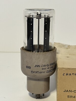 その他 JAN- CAHG-5R4WGA CHATHAM ELECTRONICS Chatham JAN CAHG 5R4WGA Vacuum Tube Tests Good | eBay