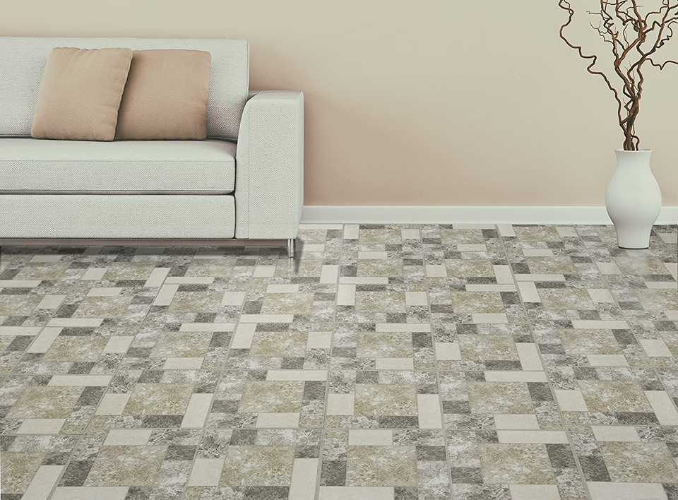 12X12 Luxury Self Adhesive Vinyl Floor Tile Peel and Stick Flooring ...