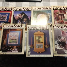CROSS STITCH SET OF 7 PROJECTS BOOKS 9-87 3-90