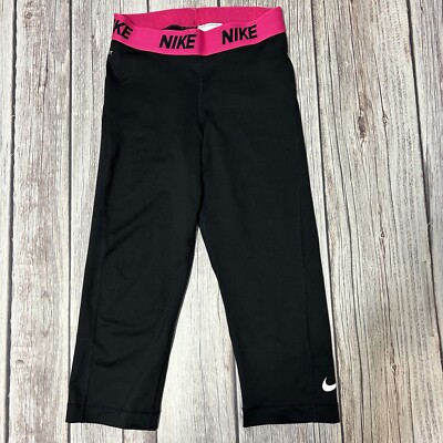 Nike Dri Fit Victory Training Capri Tights Black Pink 824405-011