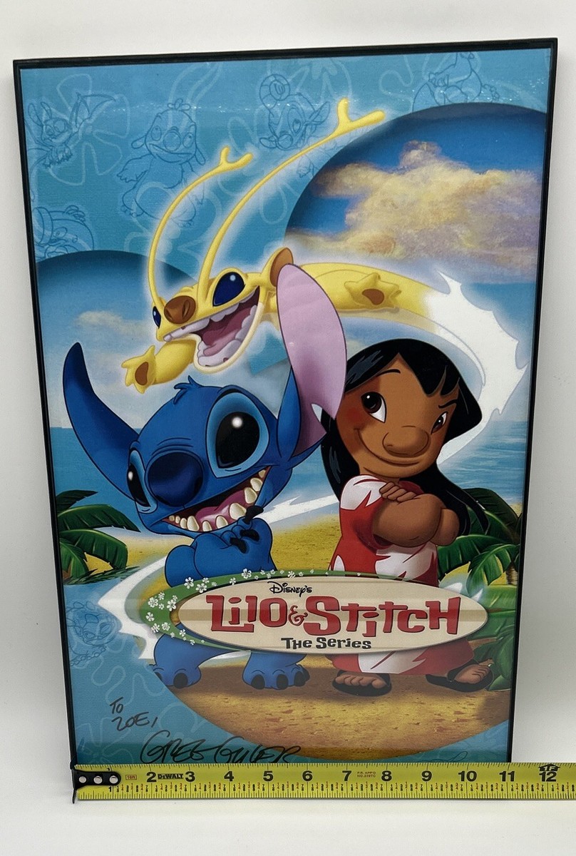 Disney Lilo & Stitch The Series Promotional poster signed by