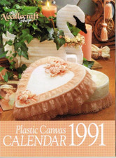 Plastic Canvas Calendar Pattern Book 1991 Vintage Needlecraft Shop