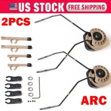 ARC Helmet Rail Adapter Brown For Peltor Comtac Sordin Howard Leight Headset US