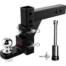 Adjustable Trailer Hitch Ball Mount Fits 2 Receiver 9-12 Drop 8-14 Rise Adjustable Trailer Hitch Ball Mount Fits 2 Receiver 9-12 Drop 8-14 Rise